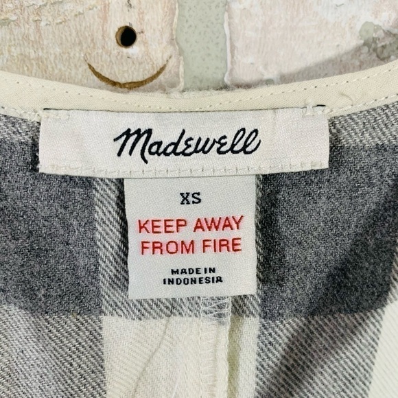 Madewell NWT Embroidered Flannel Pajama Ro… - Picture 7 of 10